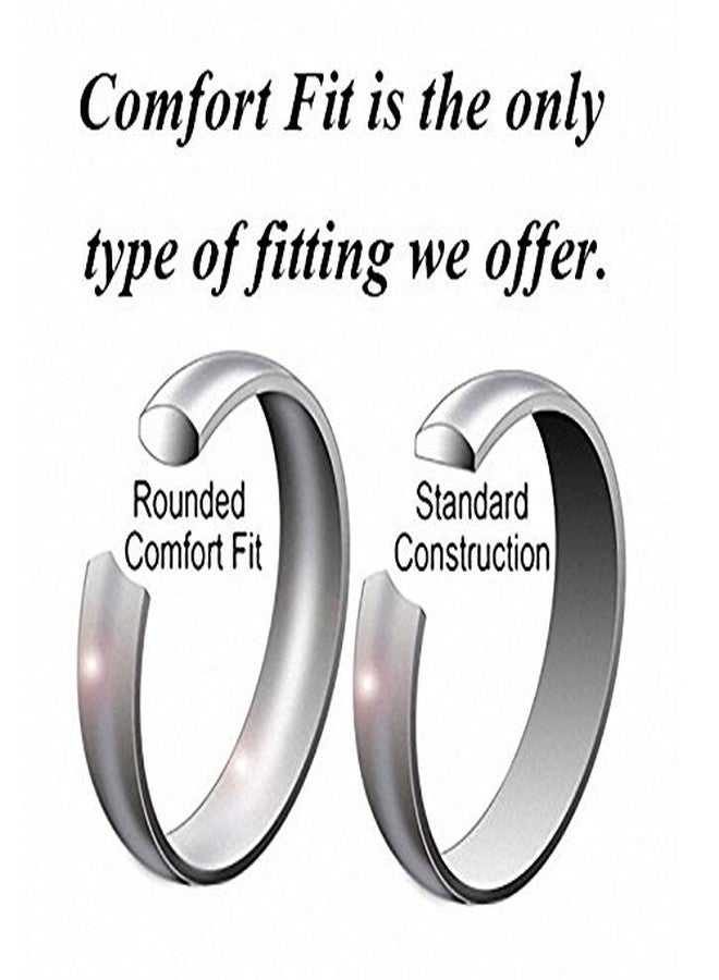 CROWNAL 2mm Thin Gunmetal Tungsten Wedding Couple Bands Rings Women Matte Brushed Finish Engraved I Love You Size 4 To 10 (2mm Gunmetal,9) - Image 5